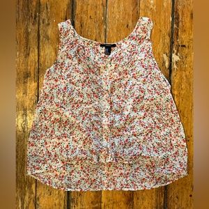 Sheer floral tank top!💕